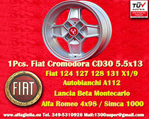 Alfa Romeo Cromodora CD30 Arna Alfasud  5.5x13 ET7 4x98 c/b 58.6 mm Wheel