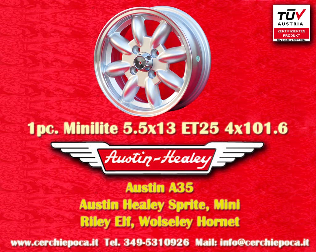 Austin Minilite Austin Sprite  5.5x13 ET25 4x101.6 c/b 65.1 mm Wheel