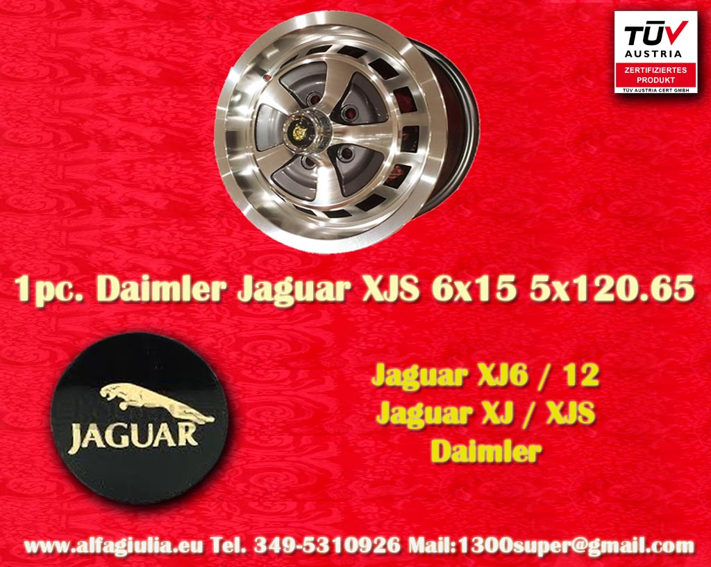 Jaguar Jaguar XJS XJ6 XJ12 Daimler  6x15 ET35 5x120.65 c/b 73.9 mm Wheel