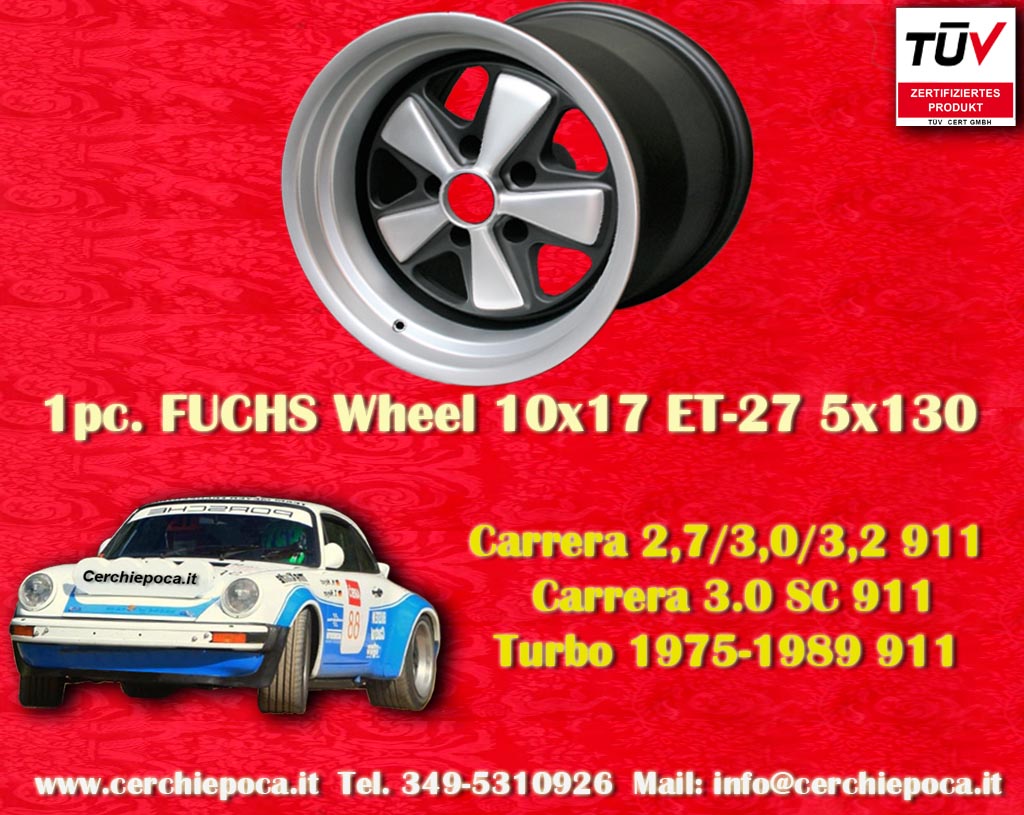Porsche Fuchs Porsche 911  10x17 ET-27 5x130 c/b 71.6 mm Wheel