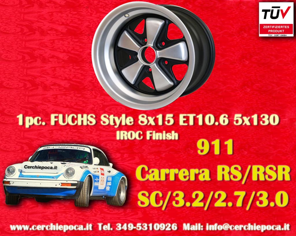 Porsche Fuchs Porsche 911  8x15 ET10.6 5x130 c/b 71.6 mm Wheel