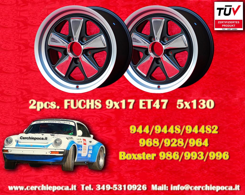 Porsche Fuchs Porsche 911 Typ 964, 965, 993, 996, Boxster 986, 968, 928, 944  9x17 ET47 5x130 c/b 71.6 mm Wheel