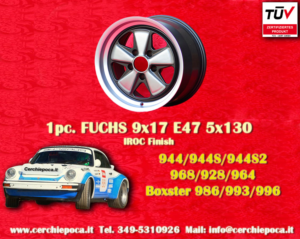 Porsche Fuchs Porsche 911 Typ 964, 965, 993, 996, Boxster 986, 968, 928, 944  9x17 ET47 5x130 c/b 71.6 mm Wheel