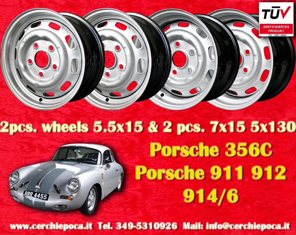 Porsche Fuchs Porsche 911 912 914-6  7x15 ET23.3 5x130 c/b 71.6 mm Wheel