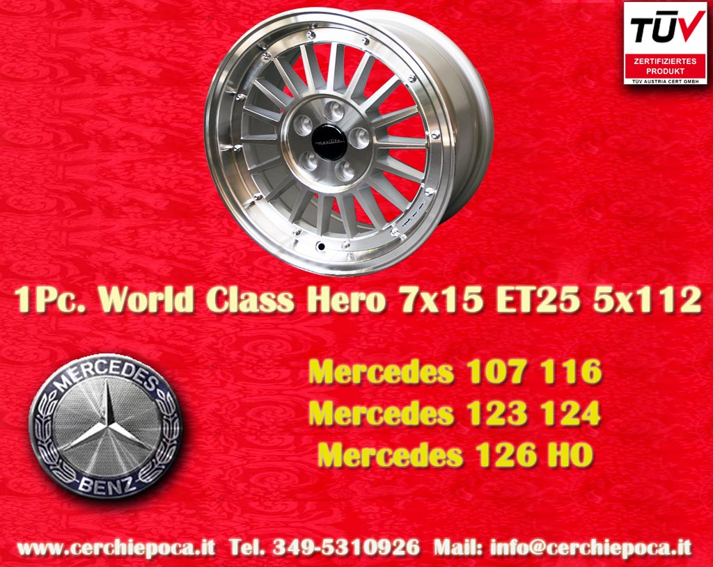 Mercedes Gulli Gullideckel Mercedes R107 W114 W115 W116 W126 W201 C Klasse HOW 202 W123 W124 W210  7x15 ET25 5x112 c/b 66.6 mm Wheel